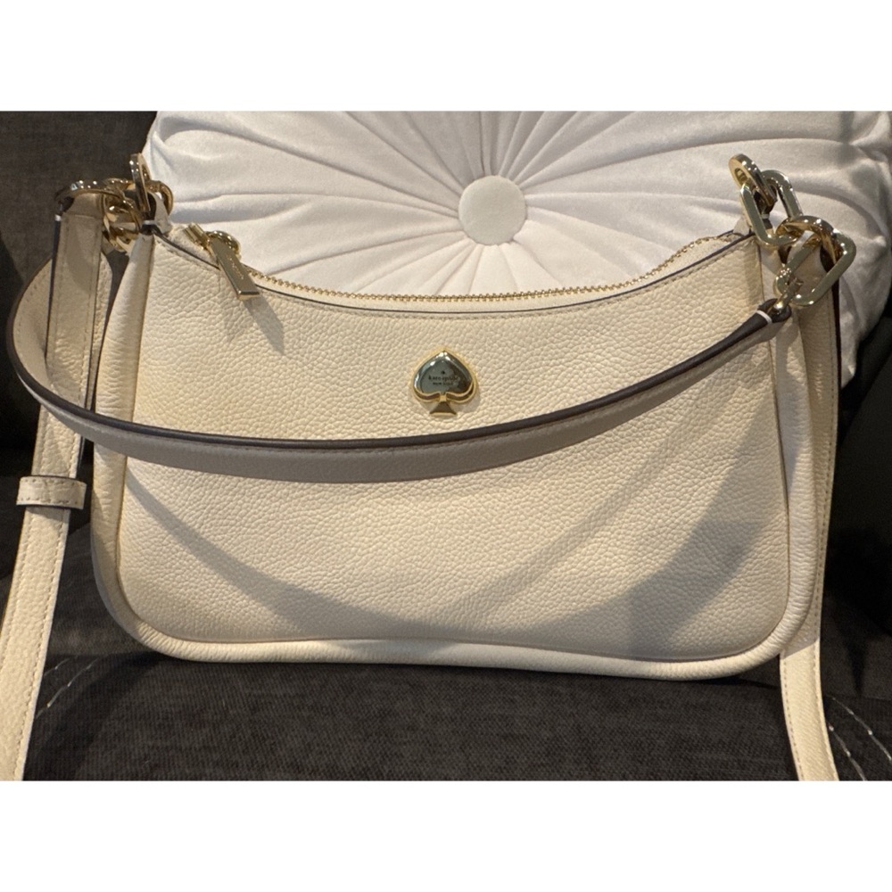 Kate Spade Ivory and Gold Shoulder Bag